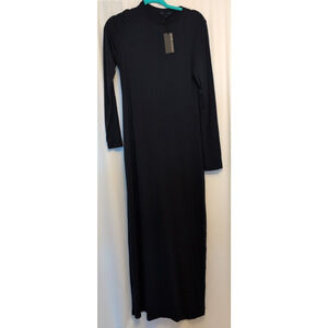 Kate Young x Splendid NWT M navy long dress soft feel 85% modal